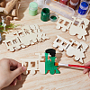 Vehicle Theme Unfinished Blank Wooden Pendants Set for Painting Arts WOOD-WH0124-26J-3
