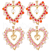 8Pcs 2 Styles Alloy Pendants PALLOY-GO00027-1