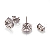 304 Stainless Steel Stud Earrings EJEW-N045-11P-2