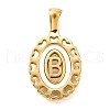 Golden 304 Stainless Steel Pendants STAS-K300-02G-B-1