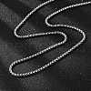 Tarnish Resistant 304 Stainless Steel Venetian Chain Box Chain Necklace Making STAS-A028-N031P-A-3