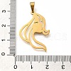 304 Stainless Steel Pendants STAS-Z119-04G-3