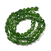 Natural Dyed White Jade Beads Strands G-C179-A6mm-06-3