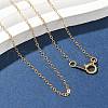 Brass Cable Chain Necklaces for Women Men NJEW-Z068-02G-01-1