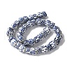 Handmade Blue and White Porcelain Ceramic Beads Strands PORC-L018-03A-4