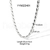 Stylish Stainless Steel Can Tab Chain Necklaces VU2400-2-3