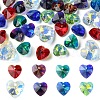 40Pcs 8 Colors Electroplate Glass Charms GGLA-YW0001-16-1