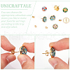 Unicraftale Flat Round 304 Stainless Steel Stud Earring Settings STAS-UN0060-74D-G-5