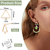 Brass Stud Earring Findings KK-BC0003-74G-2