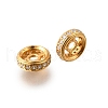 925 Sterling Silver Micro Pave Clear Cubic Zirconia Beads STER-F061-09G-1