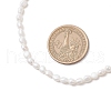 Natural Keshi Pearl Two Sides Polished Beaded Necklaces for Women NJEW-JN05336-01-4