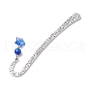 7Pcs 7 Colors Tibetan Style Hook Bookmarks AJEW-JK00322-5