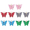 10Pcs 5 Colors Alloy Acrylic Pendants MACR-YW0002-56-1