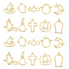 Halloween Zinc Alloy Open Back Bezel Pendants PALLOY-CJ0001-121-1
