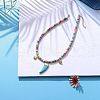 Handmade Polymer Clay Heishi Beads Pendant Necklaces X1-NJEW-JN02817-3