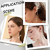 SUNNYCLUE 36Pcs 6 Styles 316 Stainless Steel Ear Cuff Findings STAS-SC0008-40-5