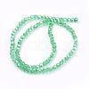 Faceted(32 Facets) Round Electroplate AB Color Plated Glass Beads Strands X-EGLA-D021-33-2