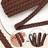 15 Yards Imitation Leather Braided Lace Ribbon WL-WH0003-02D-4