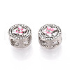 Alloy Rhinestone European Beads FIND-N009-16P-2