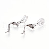 925 Sterling Silver Clip-on Earring Findings STER-T008-155P-2