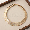 Alloy Wide Choker Necklaces for Women NJEW-C090-01G-1