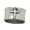 Cross Pattern Alloy Finger Rings FS-WG6D053-05-5