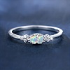 Alloy Rhinestone Plain Band Rings PW-WG1313D-03-2