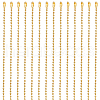 SOFPLATE 30Pcs Iron Ball Chain Necklace Making MAK-SP0001-08G-1