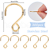 SOFPLATE 300Pcs Stainless Steel Hook STAS-SP0001-83G-2
