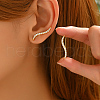 Elegant S925 Sterling Silver Clear Cubic Zirconia Stick Stud Earrings CV2607-5