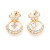 Brass Micro Pave Cubic Zirconia Pendants KK-N272-09G-1