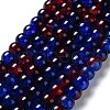 Spray Painted Crackle Glass Beads Strands X-CCG-Q002-10mm-12-5