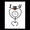 Natural Tiger Eye Heart Display Decorations PW-WG5A099-09-1