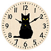 MDF Printed Wall Clock HJEW-WH0058-022-1