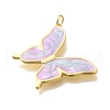 Rack Plating Brass Enamel Pendants KK-M296-02G-02-2