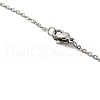 Non-Tarnish 304 Stainless Steel Pendant Necklaces NJEW-G120-02P-4