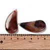 Dyed & Heated Natural Agate Pendants G-G065-03H-3