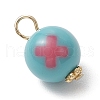 Alloy & Acrylic Pendants PALLOY-JF03884-02-4