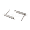 Non-Tarnish 304 Stainless Steel Stud Earring Finding STAS-C080-06B-P-2