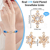 Beebeecraft 10Pcs Brass Micro Pave Clear Cubic Zirconia Connector Charms ZIRC-BBC0002-86A-2