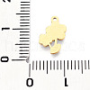 304 Stainless Steel Enamel Charms STAS-T065-57G-03-3