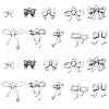 100Pcs 10 Styles Tibetan Style Alloy Pendants TIBEP-CJ0002-39-1