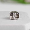 Tibetan Style Snowflake Zinc Alloy European Beads MPDL-M050-02AS-2