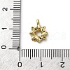 Brass Micro Pave Cubic Zirconia Charms KK-Q070-01F-G-3
