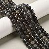 Natural Black Labradorite Beads Strands G-C205-A01-6mm-1