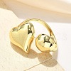 Brass Cuff Rings RJEW-P149-03G-3