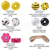 DIY Bee Pendant Decoration Making Kit DIY-YW0007-46-3