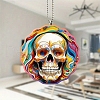 Skull Acrylic Hanging Ornaments PW-WGDCB05-01-4