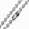 304 Stainless Steel Chain Necklaces NJEW-H445-13P-2
