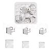 1 Box 9Pcs 304 Stainless Steel Cuff Pad Ring Settings DIY-PJ0001-11-21